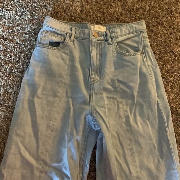 Joie high-rise front-slit jeans, size 27. - Picture 4 of 11